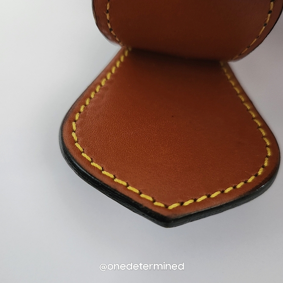 Vintage Dooney Green Leather Key Fob - Picture 3 of 4